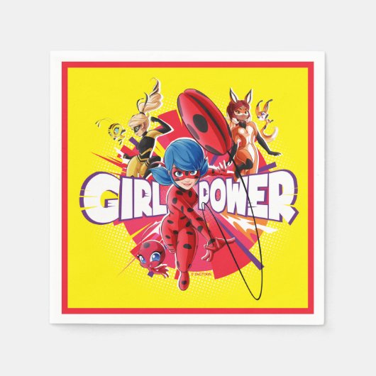 Miraculous Girl Power Serviette (Vorderseite)