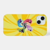 Miraculous Kwamis Power Friends iPhone 15 Hülle (Rückseite (Horizontal))