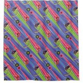 Miraculous Kwamis Tikki & Plagg Muster Duschvorhang (Vorderseite)