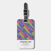 Miraculous Kwamis Tikki & Plagg Muster Gepäckanhänger (Vorderseite vertikal)