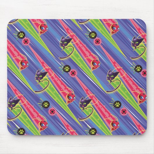 Miraculous Kwamis Tikki & Plagg Muster Mousepad (Vorne)