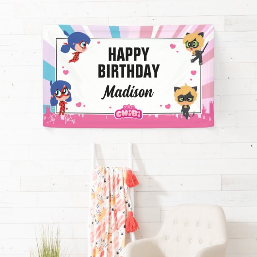 Miraculous Ladybug Birthday Banner (Insitu)