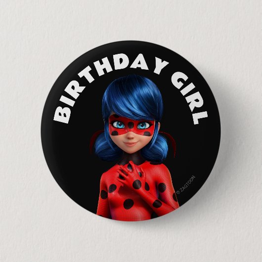 Miraculous Ladybug Birthday Button (Vorderseite)
