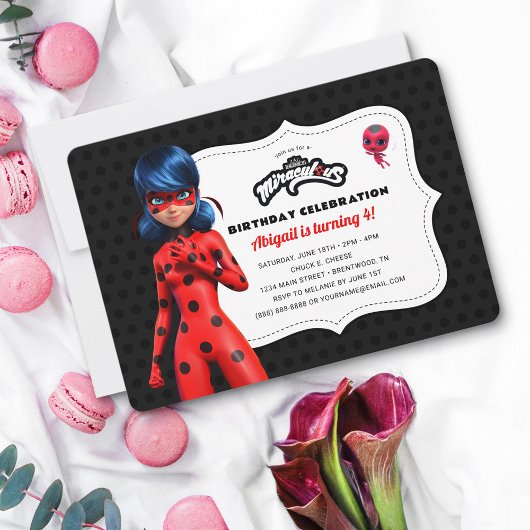 Miraculous Ladybug Birthday Einladung