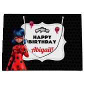 Miraculous Ladybug Birthday Große Geschenktüte (Vorderseite)