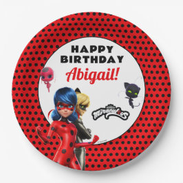 Miraculous Ladybug & Cat Noir Birthday Pappteller