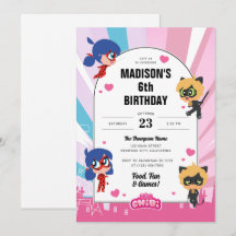 Miraculous Ladybug & Cat Noir Chibi Geburtstag