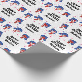 Miraculous Ladybug Chibi Geburtstag Geschenkpapier (Ecke)