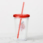 Miraculous Ladybug | Grafische Punkte Acryltrinkbecher (Rückseite)