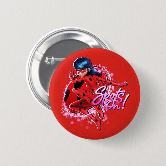 Miraculous Ladybug | Grafische Punkte Button (Vorne & Hinten)