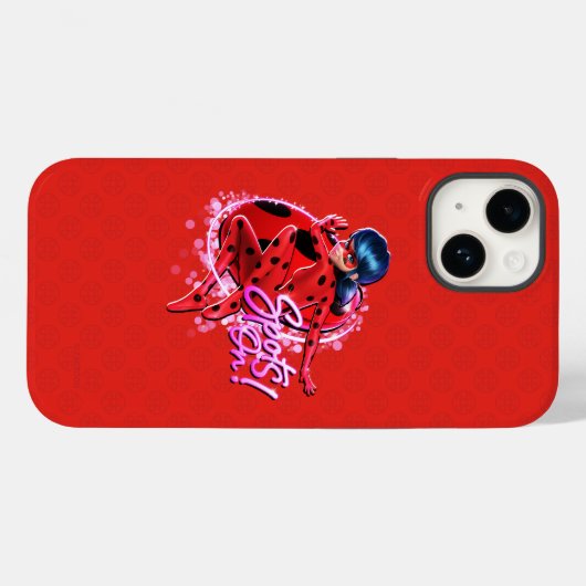 Miraculous Ladybug | Grafische Punkte Case-Mate iPhone Hülle (Rückseite (Horizontal))