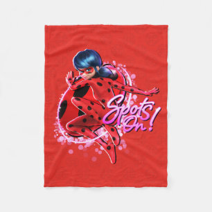 Miraculous Ladybug   Grafische Punkte Fleecedecke