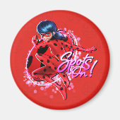 Miraculous Ladybug | Grafische Punkte Magnet (Vorne)