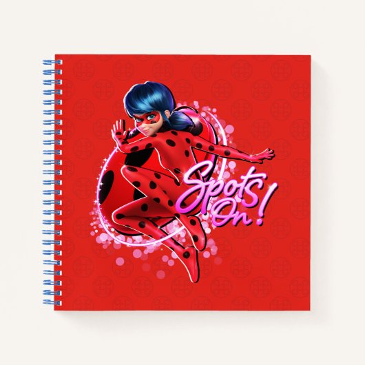 Miraculous Ladybug | Grafische Punkte Notizblock (Vorderseite)
