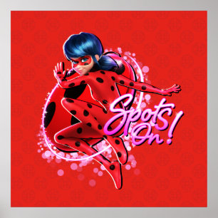 Miraculous Ladybug   Grafische Punkte Poster