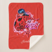 Miraculous Ladybug | Grafische Punkte Sherpadecke (Vorderseite)