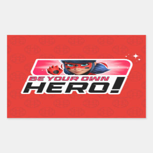 Miraculous Ladybug   Seid euer eigener Held Rechteckiger Aufkleber