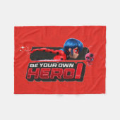 Miraculous Ladybug & Tikki | Sei dein eigener Held Fleecedecke (Vorderseite (Horizontal))