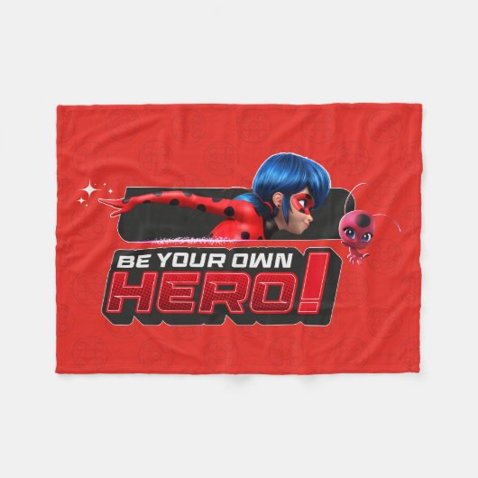 Miraculous Ladybug & Tikki | Sei dein eigener Held Fleecedecke (Vorderseite (Horizontal))