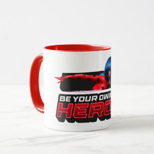 Miraculous Ladybug & Tikki | Sei dein eigener Held Tasse (Vorderseite Links)