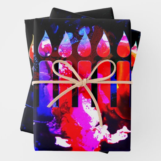 Miraculous Menorah Geschenkpapier Set (Beispiel)