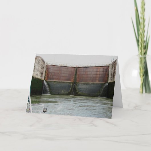 Miraflores Locks Karte (Vorderseite)