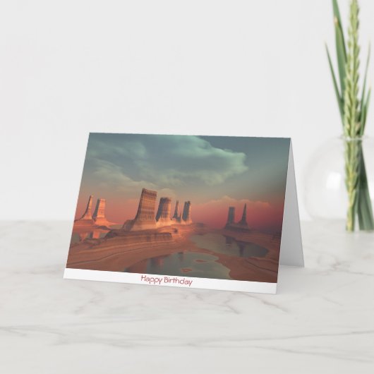 MIRAGE BIRTHDAY CARD KARTE (Vorderseite)