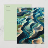 Mirage Currents Einladungspostkarte (Vorne/Hinten)