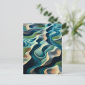 Mirage Currents Einladungspostkarte (Stehend Vorderseite)