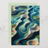 Mirage Currents Feiertagskarte (Vorne/Hinten)