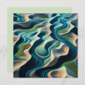 Mirage Currents Feiertagskarte (Vorne/Hinten)