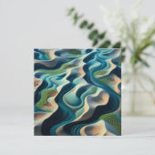 Mirage Currents Feiertagskarte (Stehend Vorderseite)