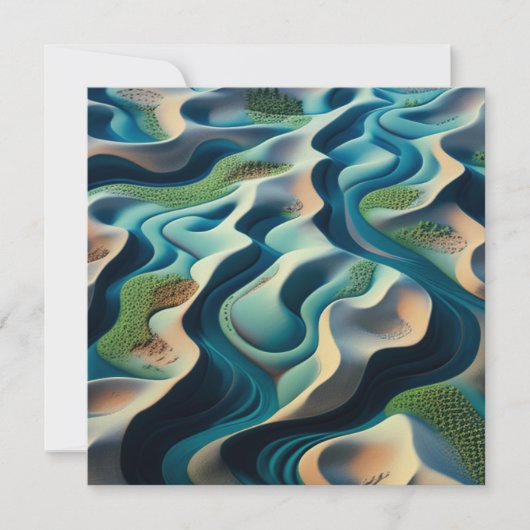 Mirage Currents Feiertagskarte (Vorderseite)