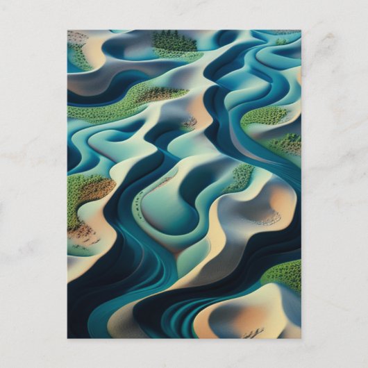 Mirage Currents Feiertagspostkarte (Vorderseite)