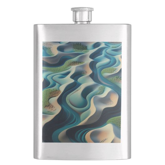 Mirage Currents Flachmann (Vorderseite)