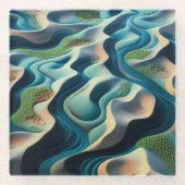 Mirage Currents Glasuntersetzer (Vorderseite)