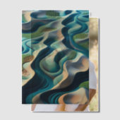 Mirage Currents Pergament Einladungen (Versatz (Ehepaar))
