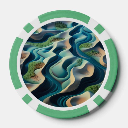 Mirage Currents Pokerchips (Rückseite)