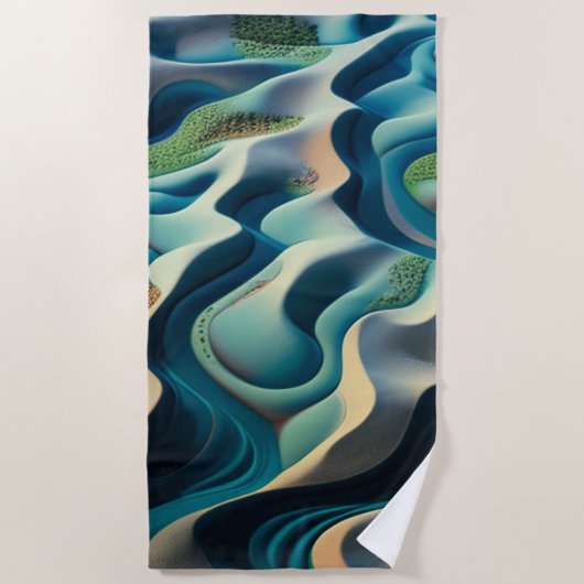 Mirage Currents Strandtuch (Vorderseite)