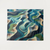 Mirage Currents Wandteppich (Vorderseite (Horizontal))