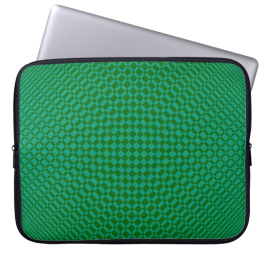 "Mirage"| Emerald Green on Deep Green| Laptopschutzhülle (Vorderseite)