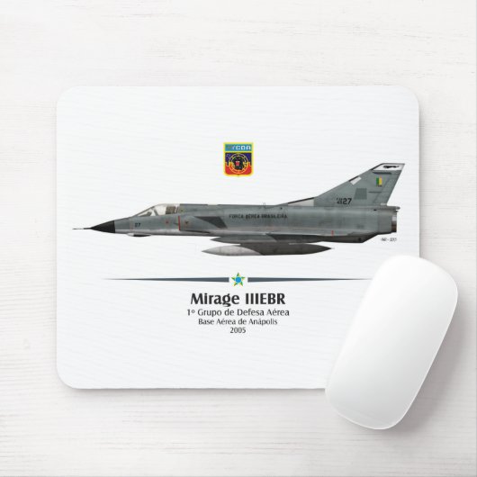 Mirage IIIEBR - Brasilianische Luftwaffe - FAB Mousepad (Mit Mouse)