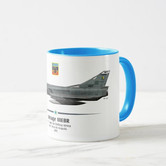 Mirage IIIEBR - Brasilianische Luftwaffe - FAB Tasse (VorderseiteRechts)