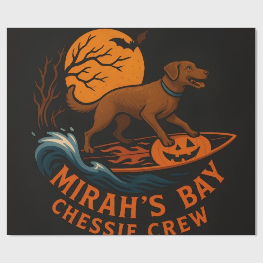 Mirah's Bay Chessie Crew - Surfen in der Spooky Ba Geschenkpapier (Flach)