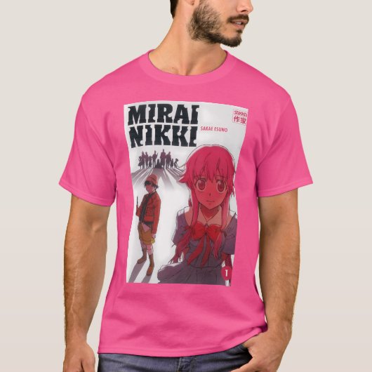 Mirai Nikki - Künftige Diary Cover 1 T-Shirt (Vorderseite)