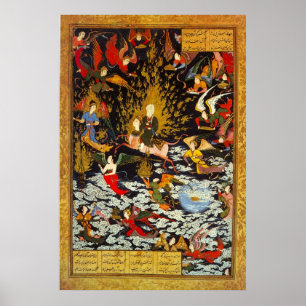 Miraj Mohammeds Aufstieg durch Sultan Mohammed Poster