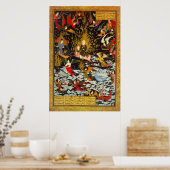 Miraj Muhammad Aufstieg von Sultan Muhammad Poster (Küche)