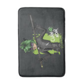 Mirakulous Re-Vers Claw Noir Charakter Grafik Badematte (Vorderseite Vertikal)