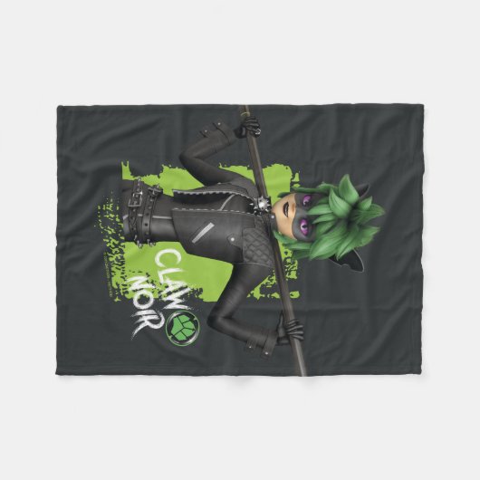 Mirakulous Re-Vers Claw Noir Charakter Grafik Fleecedecke (Vorderseite (Horizontal))