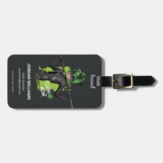 Mirakulous Re-Vers Claw Noir Charakter Grafik Gepäckanhänger (Vorderseite horizontal)